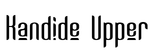 Kandide Upper Font Image