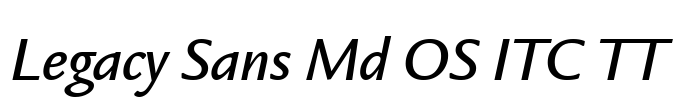 Legacy Sans Md OS ITC TT Font Image