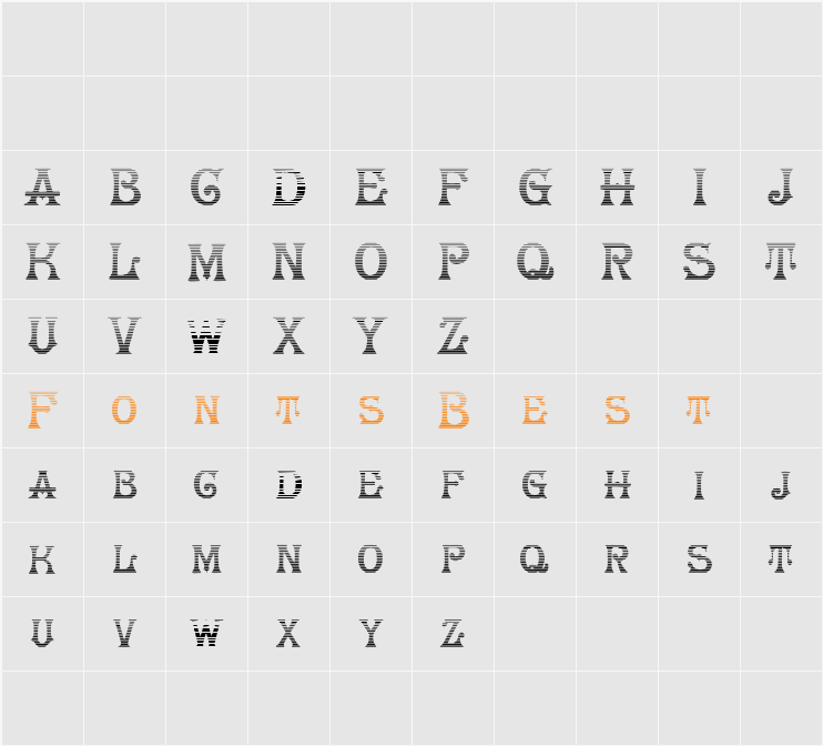 HerrFoch Gradient Character Map