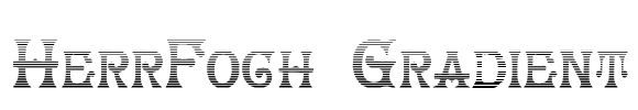 HerrFoch Gradient Font Image
