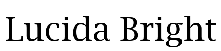 Lucida Bright