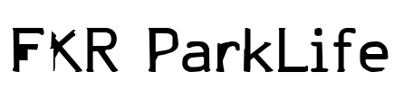FKR ParkLife Font Image
