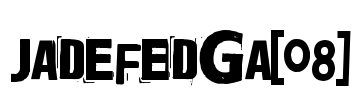 Jadefedga[08] Font Image