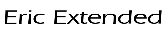 Eric Extended Font Image
