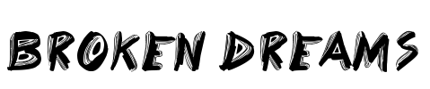 Broken Dreams Font Image