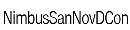 NimbusSanNovDCon Font Image