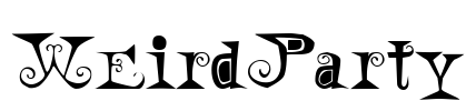 WeirdParty Font Image