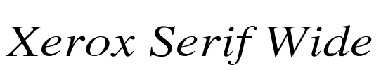 Xerox Serif Wide