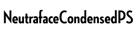 NeutrafaceCondensedPS Font Image