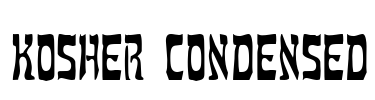 Kosher Condensed Font Image