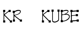 KR Kube Font Image