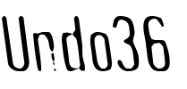 Undo36 Font Image