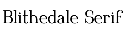 Blithedale Serif