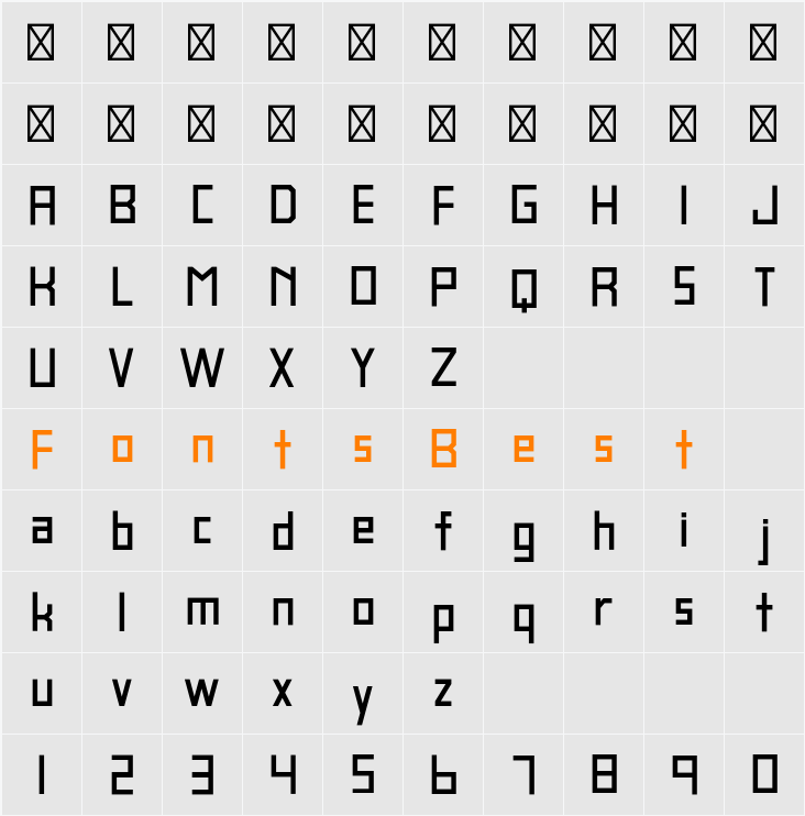 blank Character Map