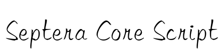 Septera Core Script Font Image