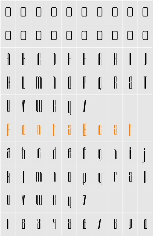 Urkelian Character Map