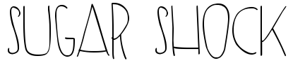 SUGAR SHOCK Font Image