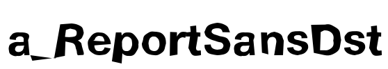 a_ReportSansDst Font Image