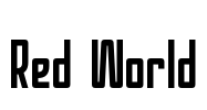 Red World Font Image