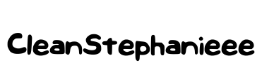 CleanStephanieee Font Image