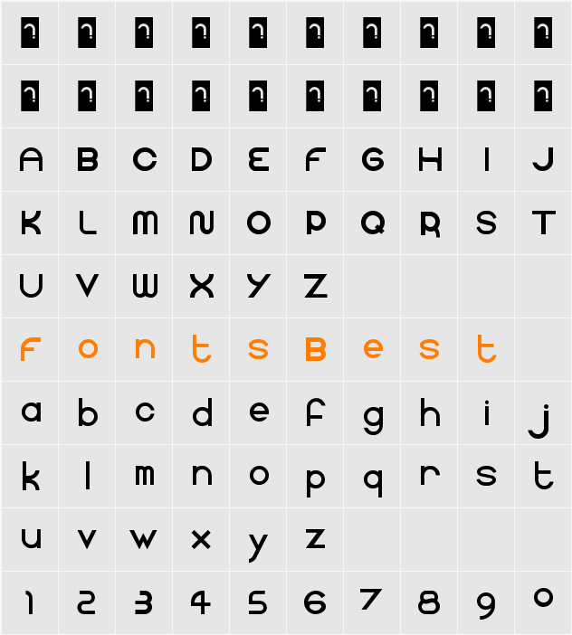 faucet Character Map