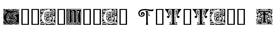 Ornamental Initials T Font Image
