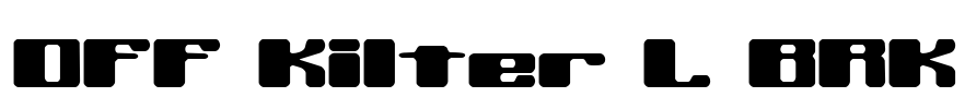 Off Kilter L BRK Font Image