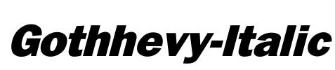 Gothhevy-Italic