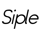 Siple Font Image