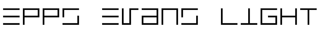Epps Evans Light Font Image