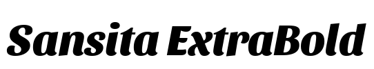 Sansita ExtraBold Font Image