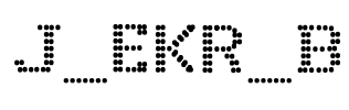 J_EKR_B Font Image