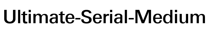 Ultimate-Serial-Medium Font Image