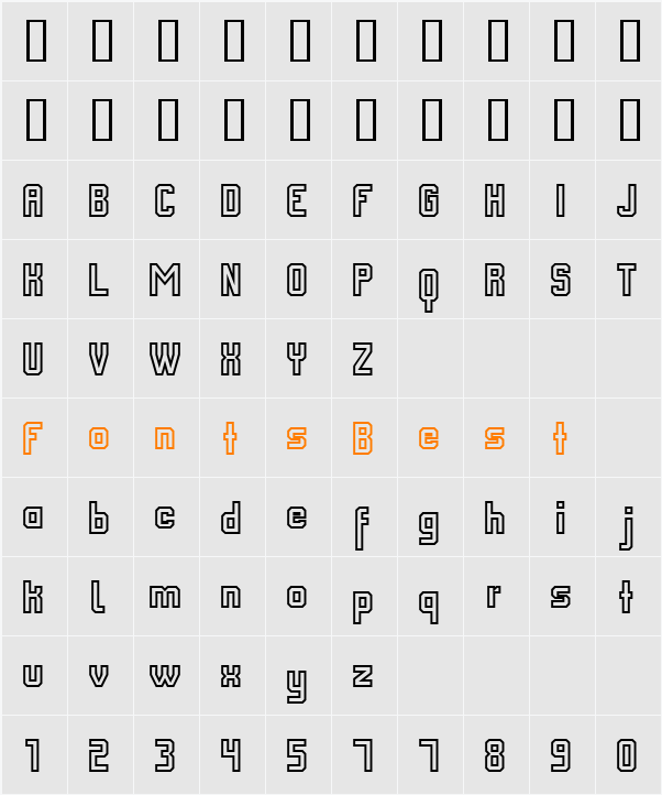 FM College Team outline Character Map