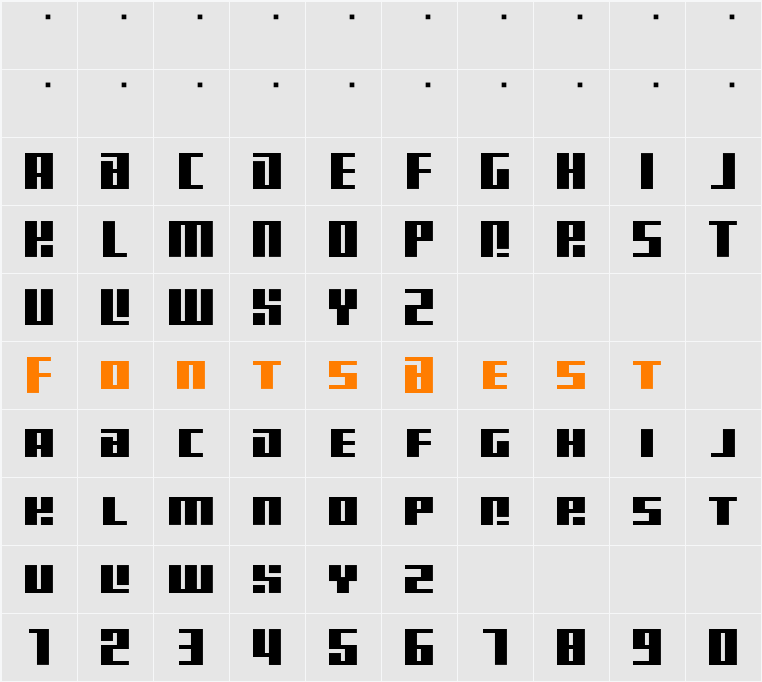 RF b08r12 goodd Character Map
