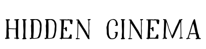 Hidden Cinema Font Image