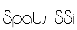 Spats SSi Font Image