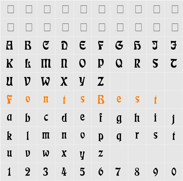 Eckmann Character Map