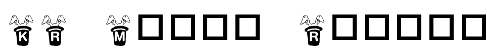 KR Magic Rabbit Font Image