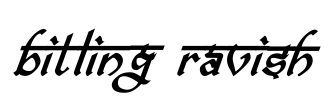 bitling ravish Font Image