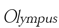 Olympus Font Image