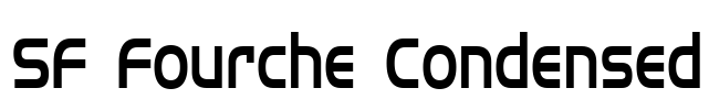 SF Fourche Condensed Font Image
