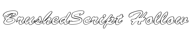 BrushedScript Hollow