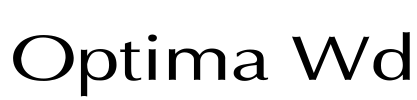 Optima Wd Font Image