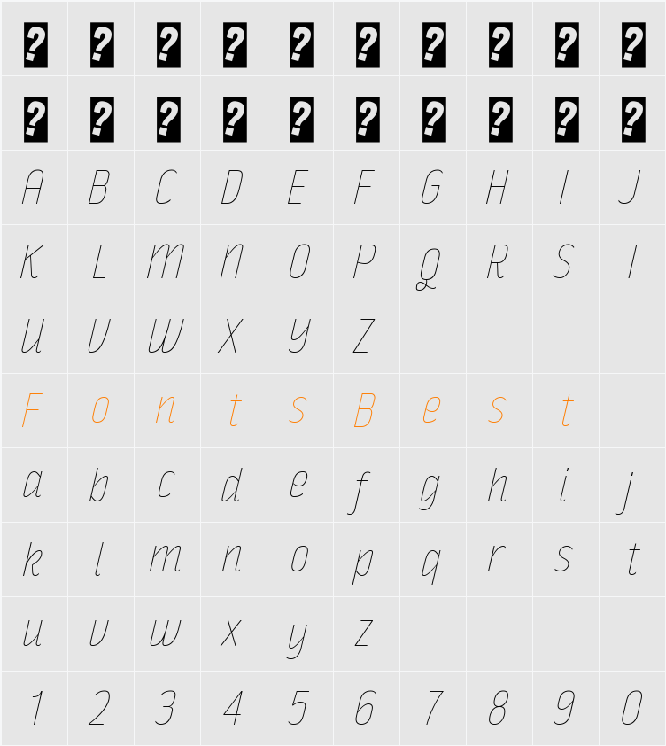 Rakesly Ul Character Map
