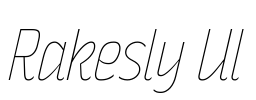 Rakesly Ul Font Image