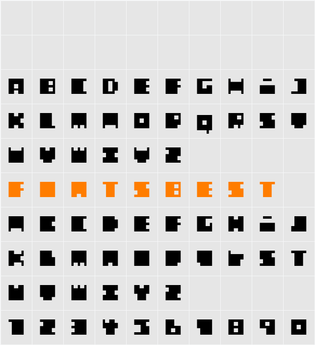 WEAR FAT SHIRT Character Map