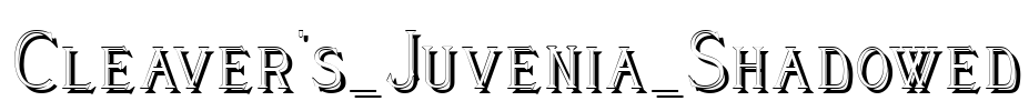 Cleaver's_Juvenia_Shadowed