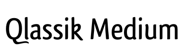Qlassik Medium Font Image