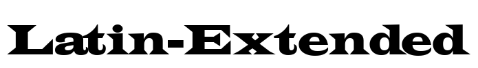 Latin-Extended Font Image